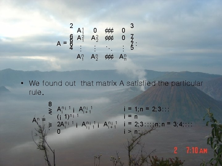 2 6 6 A= 6 4 A 11 A 21 . . . A