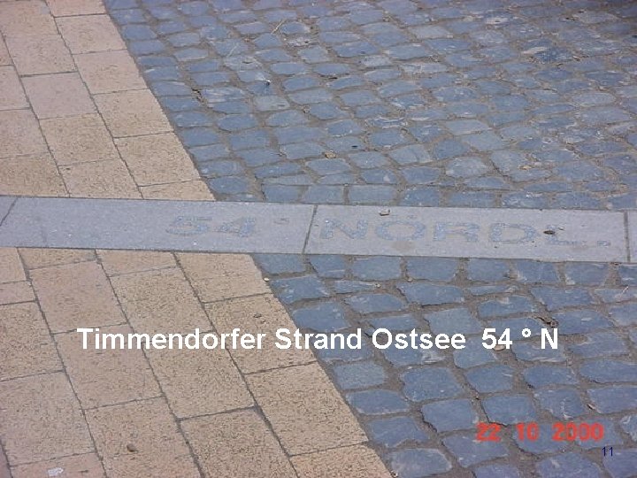 Wie orientiert man sich auf der Erde? Timmendorfer Strand Ostsee 54 ° N 11