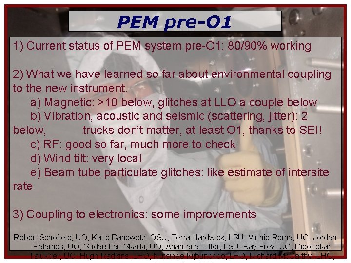 Pem Preo 1 1 Current Status Of Pem