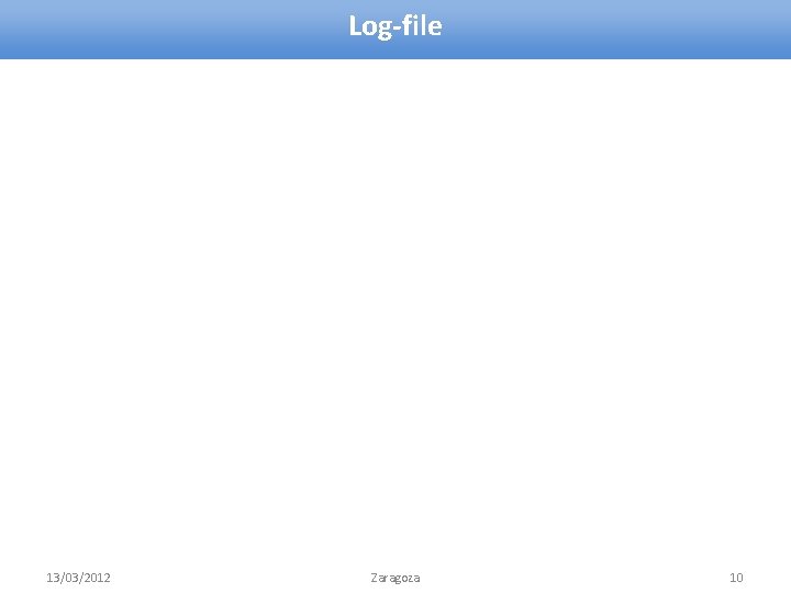 Log-file 13/03/2012 Zaragoza 10 