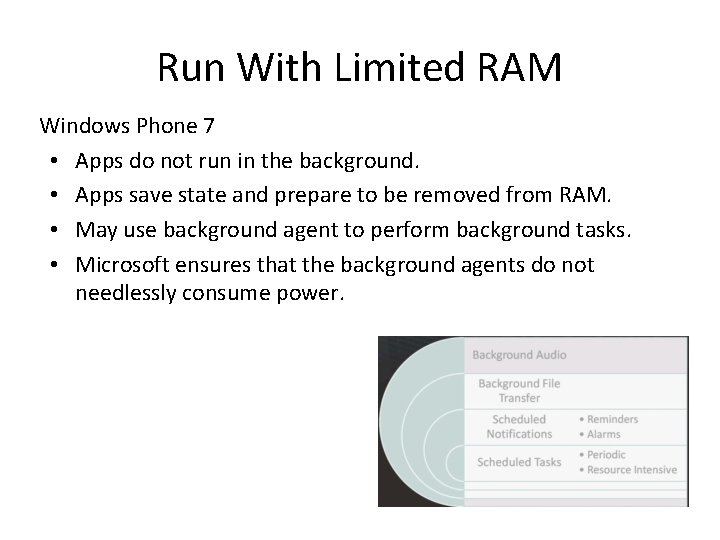 Run With Limited RAM Windows Phone 7 • Apps do not run in the