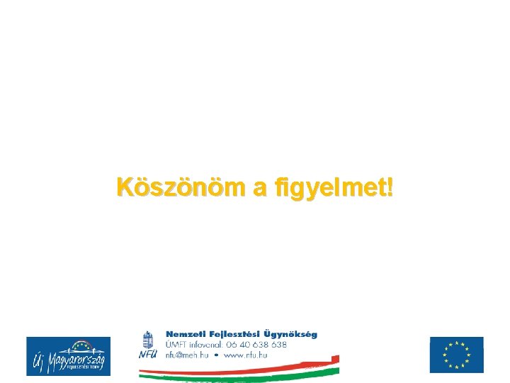 Köszönöm a figyelmet! 