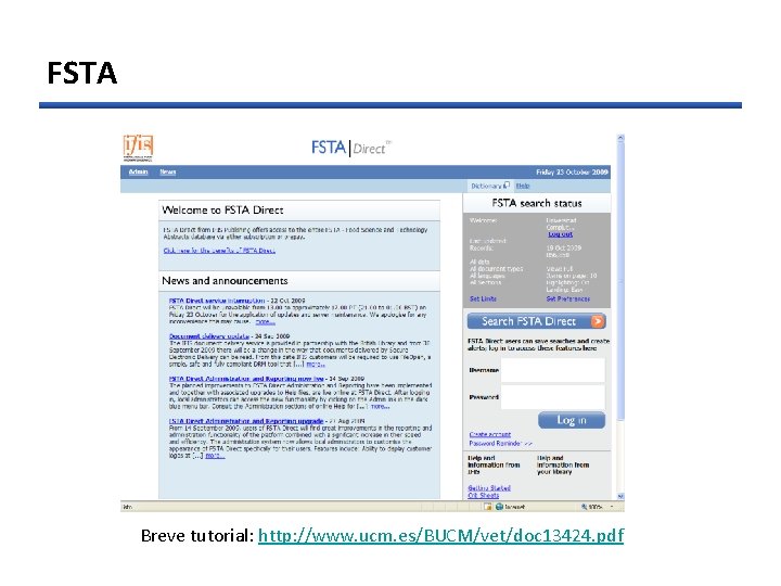 FSTA Breve tutorial: http: //www. ucm. es/BUCM/vet/doc 13424. pdf 