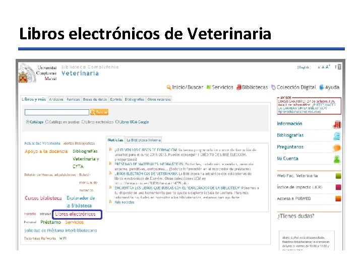 Libros electrónicos de Veterinaria 