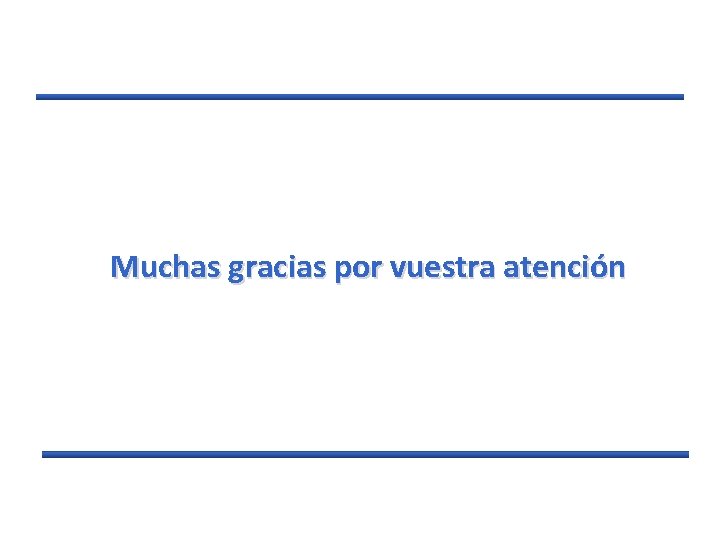 Muchas gracias por vuestra atención 