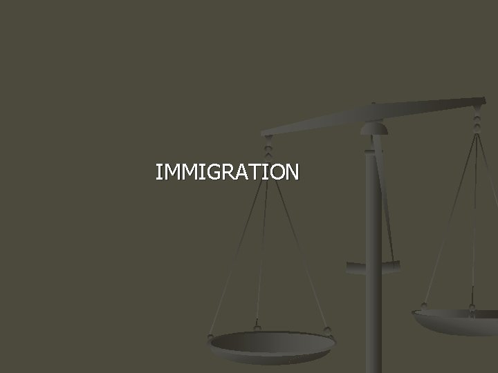 IMMIGRATION 