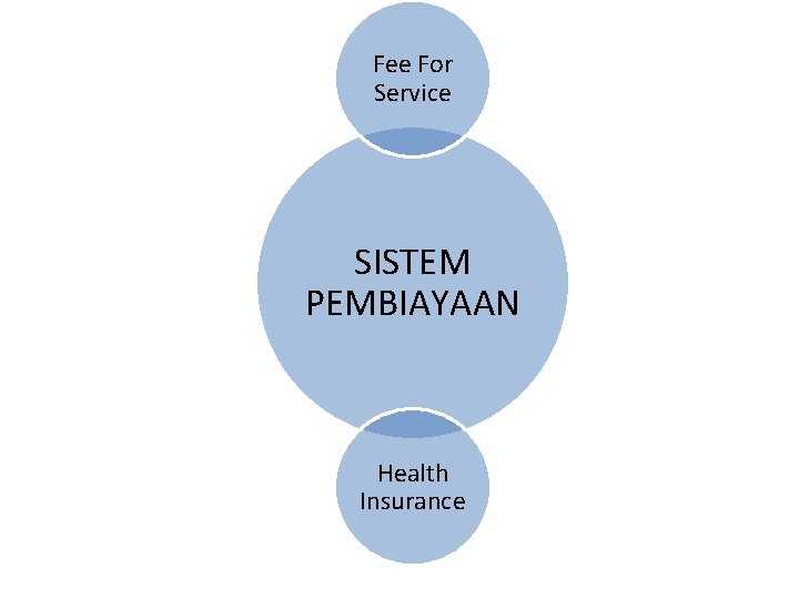 Fee For Service SISTEM PEMBIAYAAN Health Insurance 