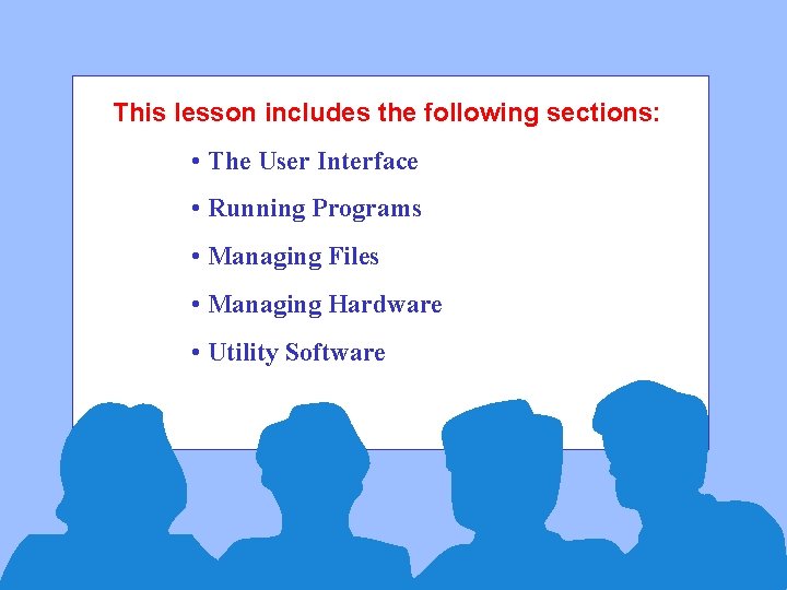 This lesson includes the following sections: • The User Interface • Running Programs •