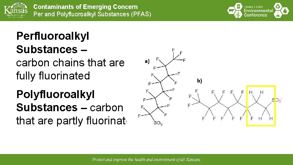Contaminants of Emerging Concern Per and Polyfluoroalkyl Substances (PFAS) Perfluoroalkyl Substances – carbon chains