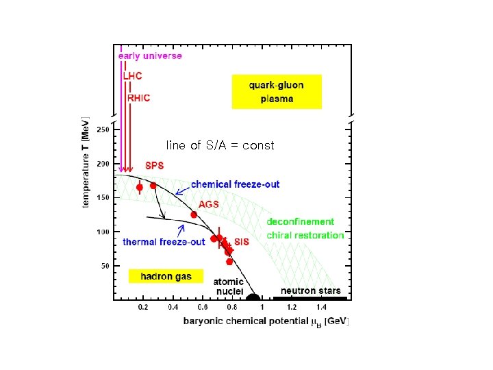 line of S/A = const 