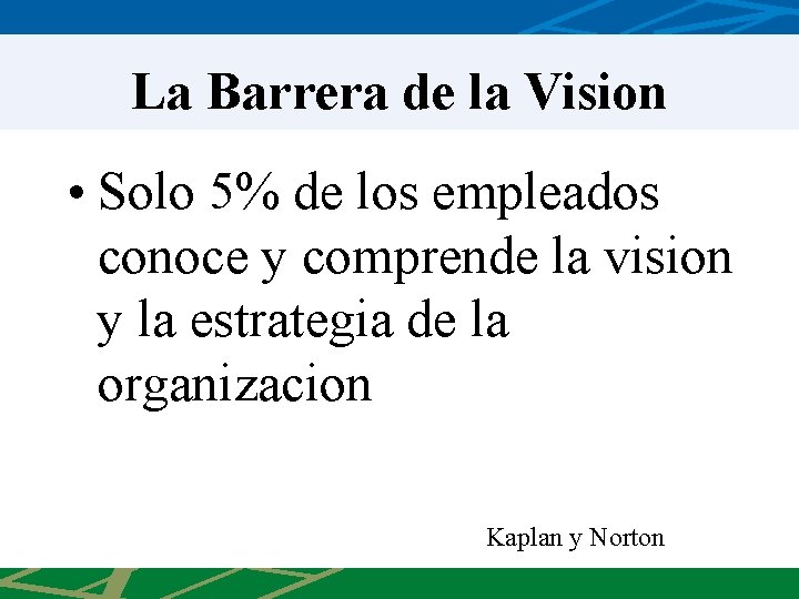 La Barrera de la Vision • Solo 5% de los empleados conoce y comprende