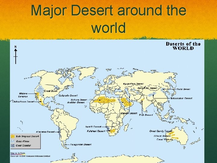 Major Desert around the world 
