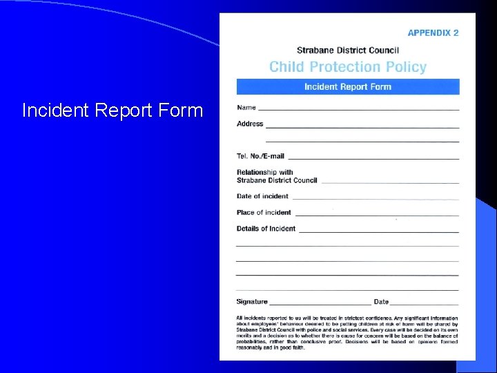 Incident Report Form 
