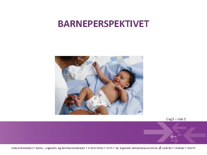 BARNEPERSPEKTIVET Dag 5 – side 2 Helsedirektoratet • Barne-, ungdoms- og familiedirektoratet • R-BUP/RKBU