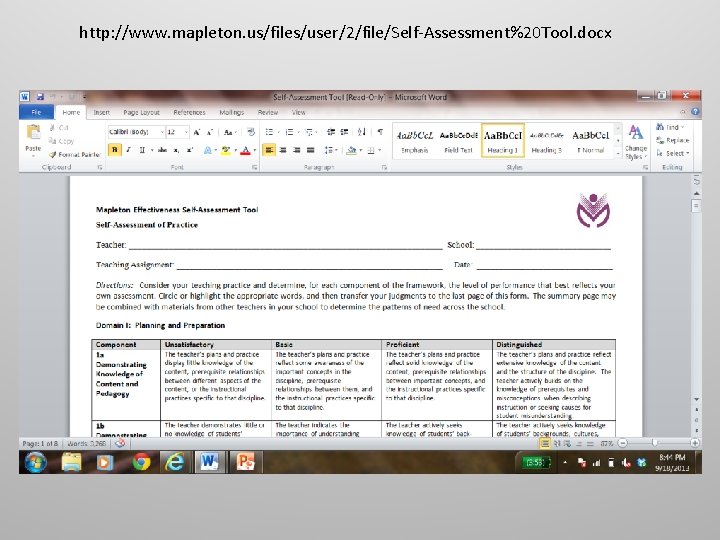 http: //www. mapleton. us/files/user/2/file/Self-Assessment%20 Tool. docx 
