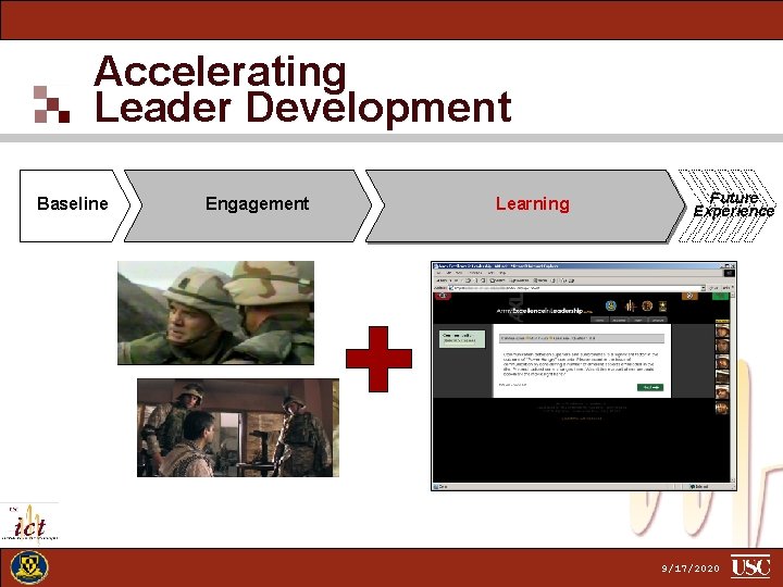 Accelerating Leader Development Baseline Engagement Learning Future Experience 9/17/2020 