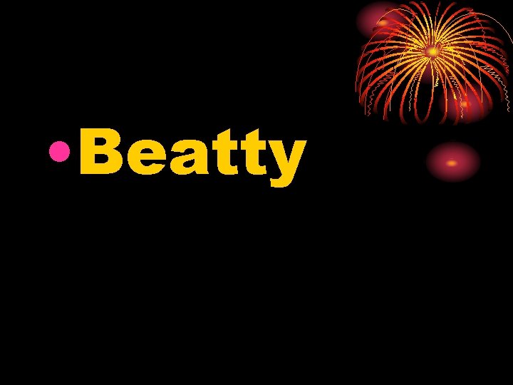  • Beatty 