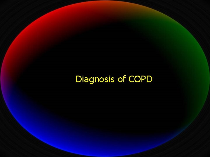 Diagnosis of COPD 