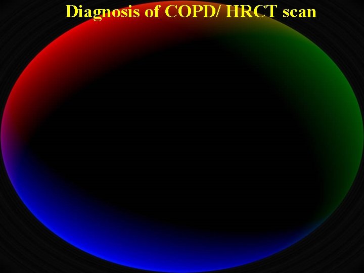 Diagnosis of COPD/ HRCT scan 
