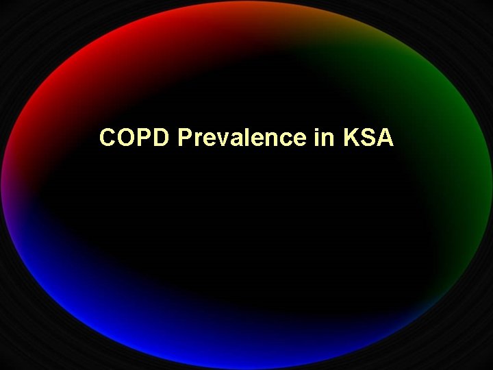 COPD Prevalence in KSA 