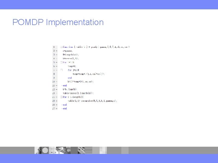 POMDP Implementation 