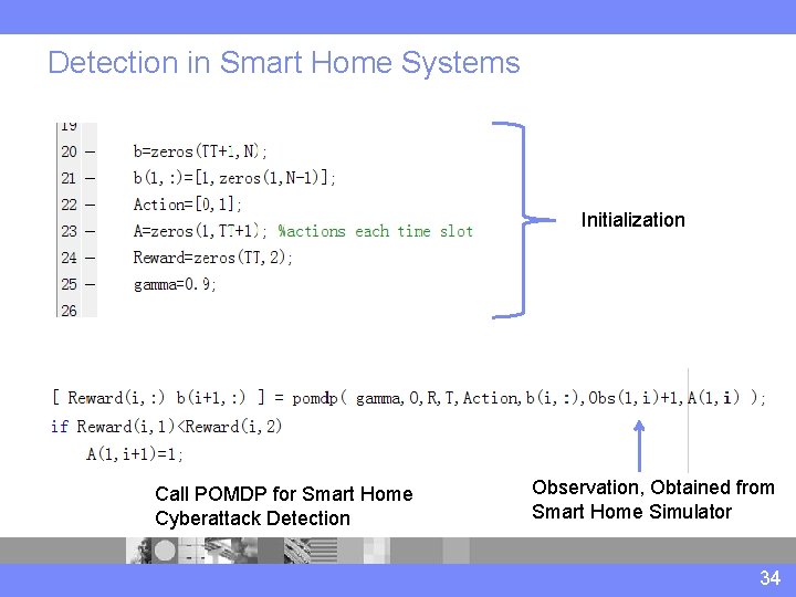 Detection in Smart Home Systems I Call POMDP for Smart Home Cyberattack Detection Initialization