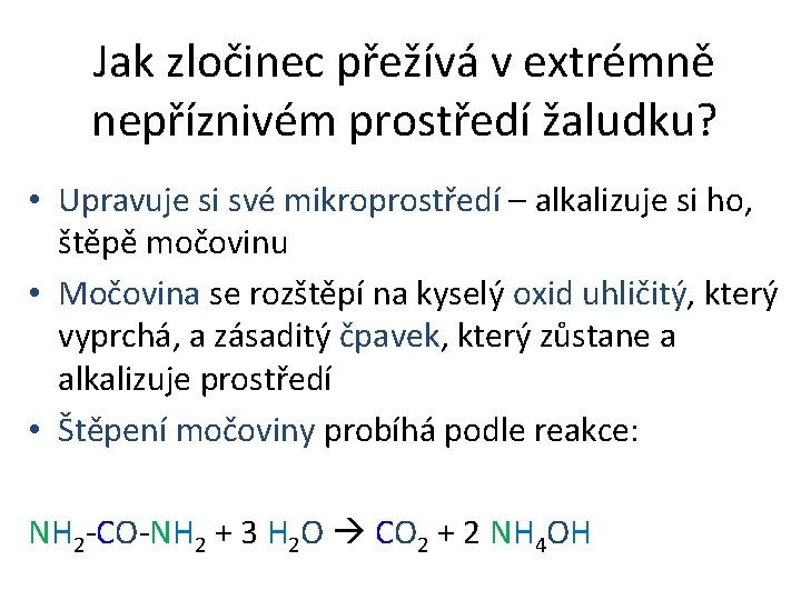 Jak zločinec přežívá v extrémně nepříznivém prostředí žaludku? • Upravuje si své mikroprostředí –