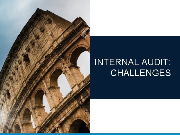 INTERNAL AUDIT: CHALLENGES 