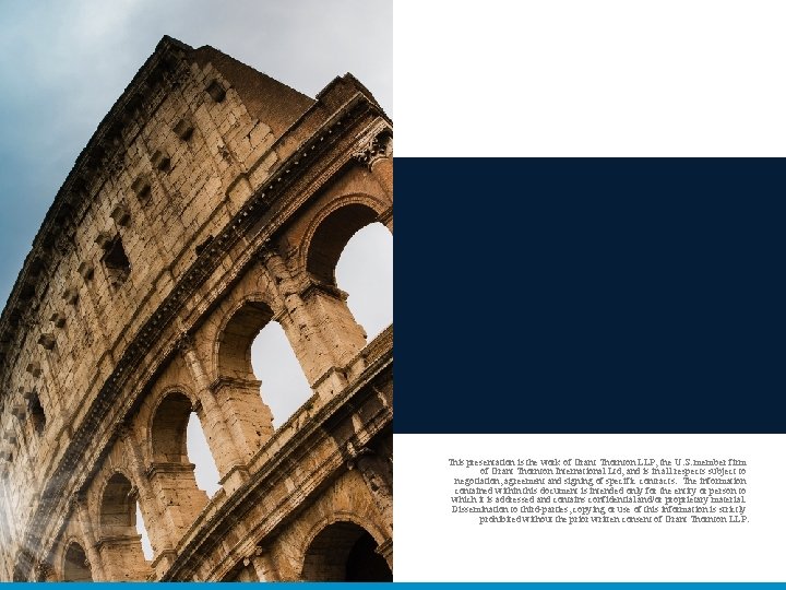 This presentation is the work of Grant Thornton LLP, the U. S. member firm