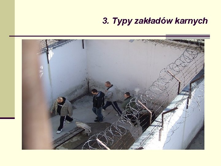 3. Typy zakładów karnych 3. Typy zakładów karnych