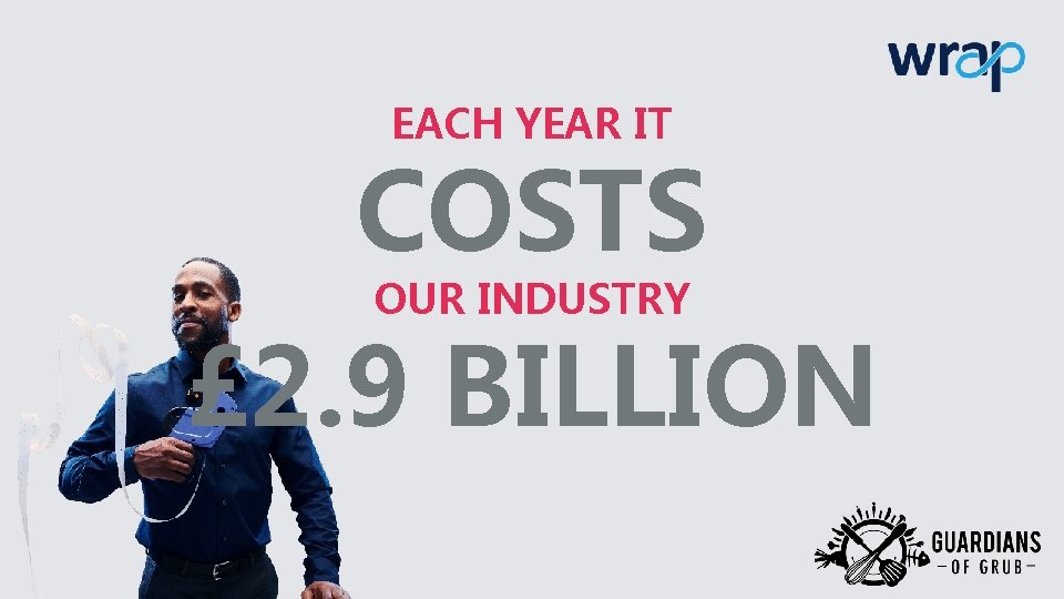 EACH YEAR IT COSTS OUR INDUSTRY £ 2. 9 BILLION 