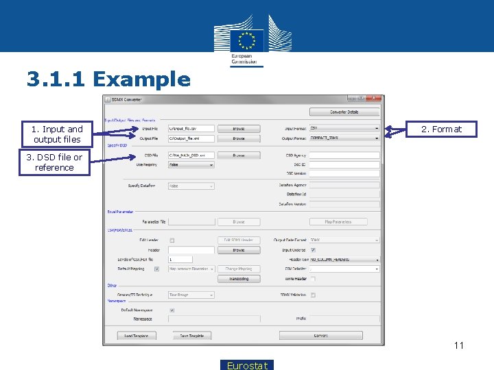 3. 1. 1 Example 1. Input and output files 2. Format 3. DSD file