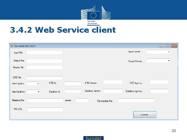 3. 4. 2 Web Service client 20 Eurostat 