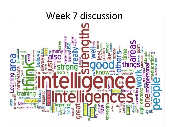 Week 7 discussion 