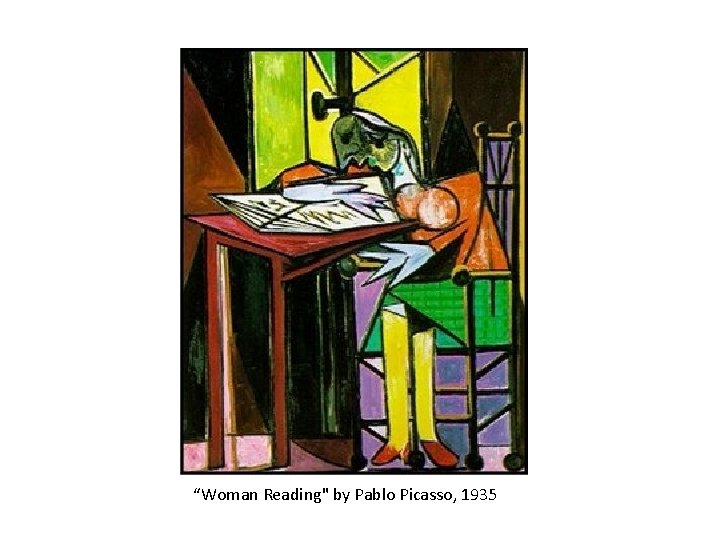 “Woman Reading" by Pablo Picasso, 1935 
