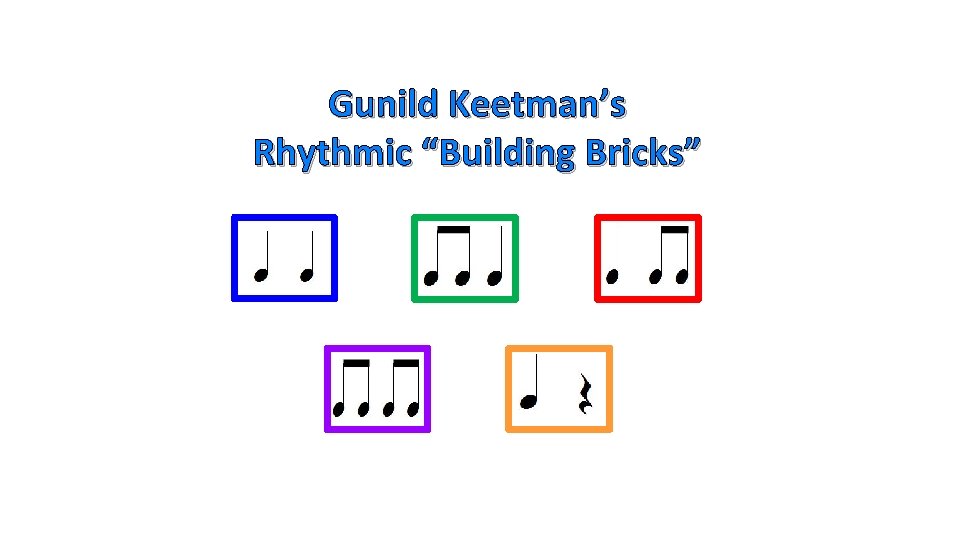 Gunild Keetman’s Rhythmic “Building Bricks” 