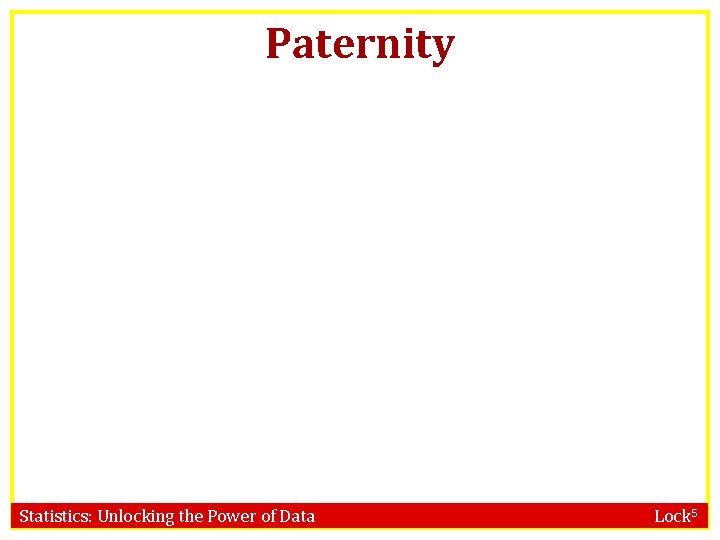 Paternity Statistics: Unlocking the Power of Data Lock 5 