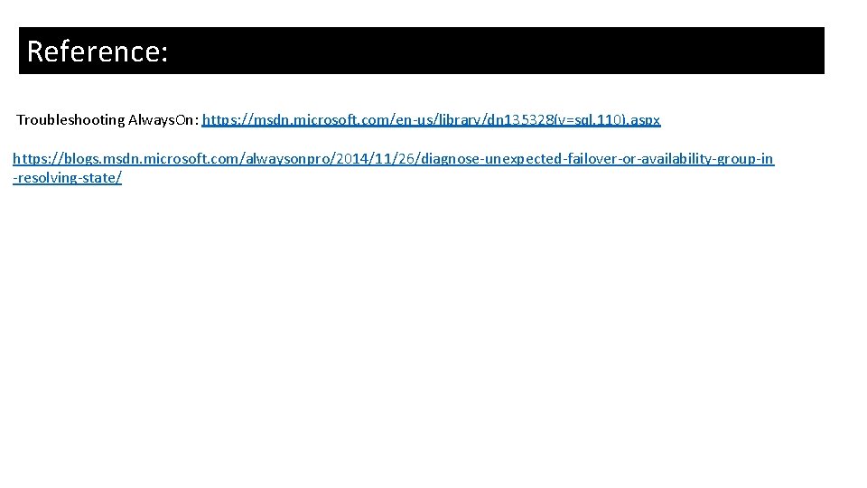 Reference: Here are the counters that need to be collected when log send queue