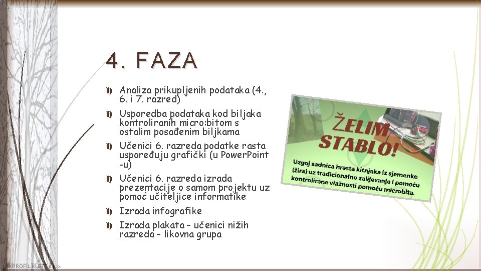 4. FAZA © PROFIL KLETT d. o. o. Analiza prikupljenih podataka (4. , 6.