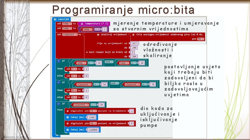 Programiranje micro: bita mjerenje temperature i umjeravanje sa stvarnim vrijednostima određivanje vlažnosti i skaliranje