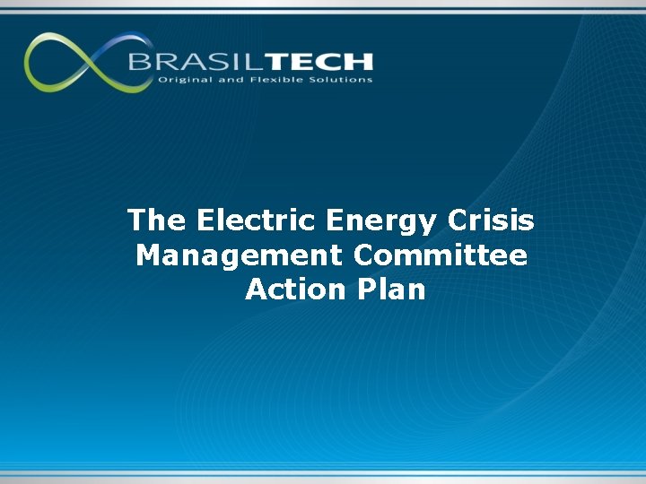 The Electric Energy Crisis Management Committee Action Plan 