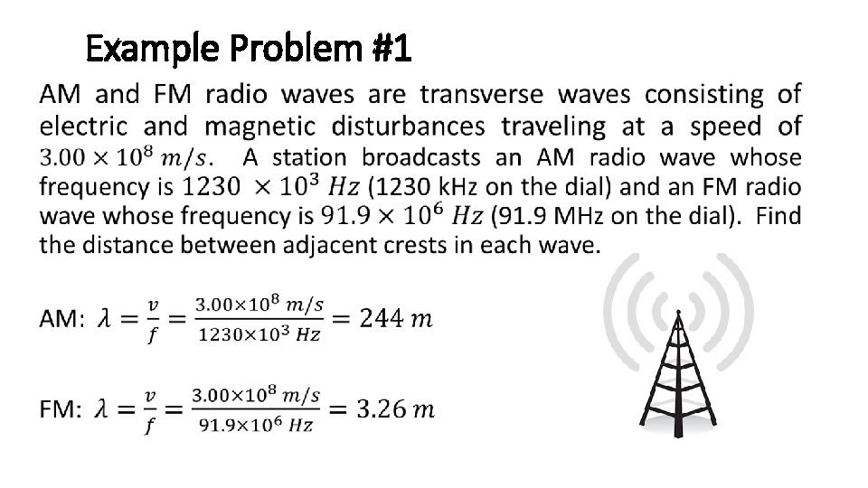 Example Problem #1 • 