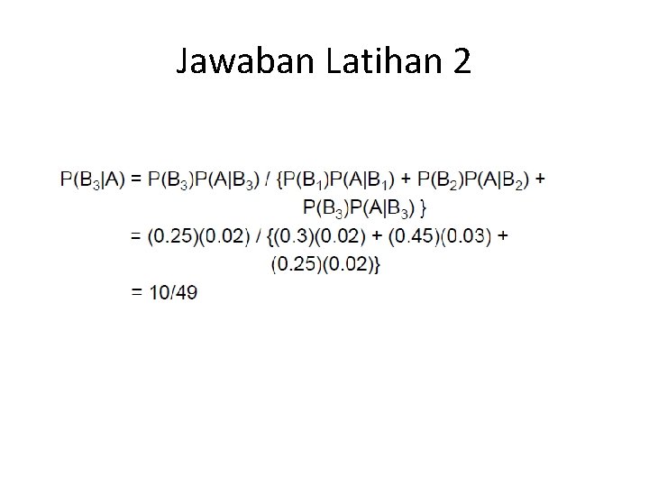 Jawaban Latihan 2 