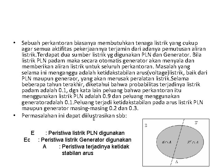 Ilustrasi • Sebuah perkantoran biasanya membutuhkan tenaga listrik yang cukup agar semua aktifitas pekerjaannya