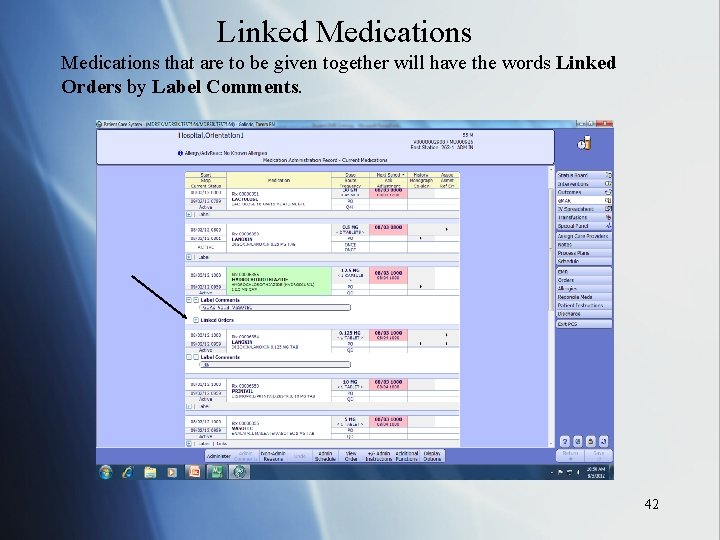 Linked Medications that are to be given together will have the words Linked Orders