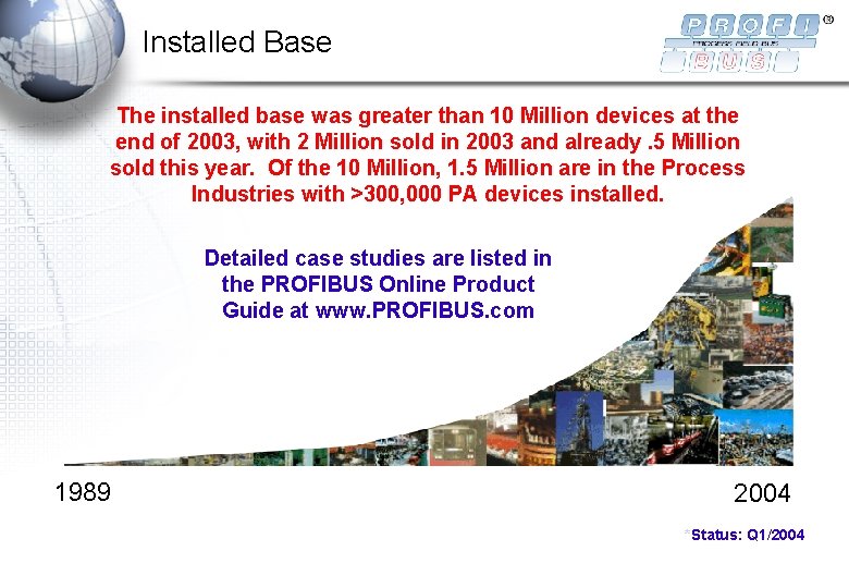 Installed Base The installed base was greater than 10 Million devices at the end