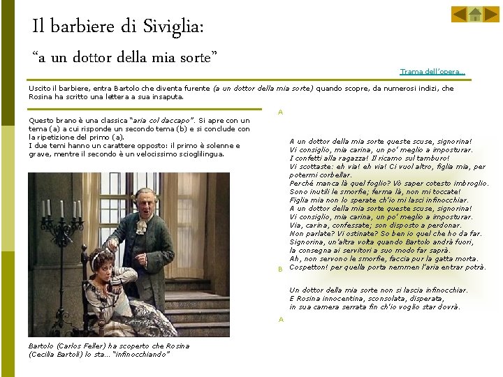 Il barbiere di Siviglia: “a un dottor della mia sorte” Trama dell’opera… Uscito il