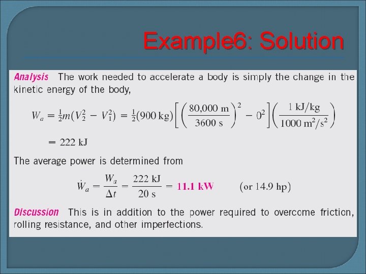 Example 6: Solution 