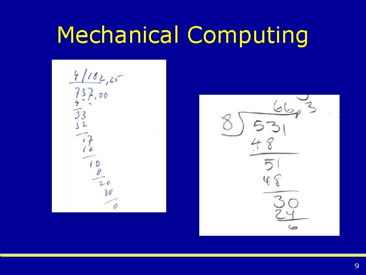 Mechanical Computing 9 
