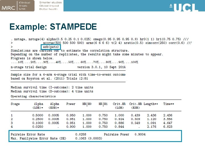 Example: STAMPEDE 